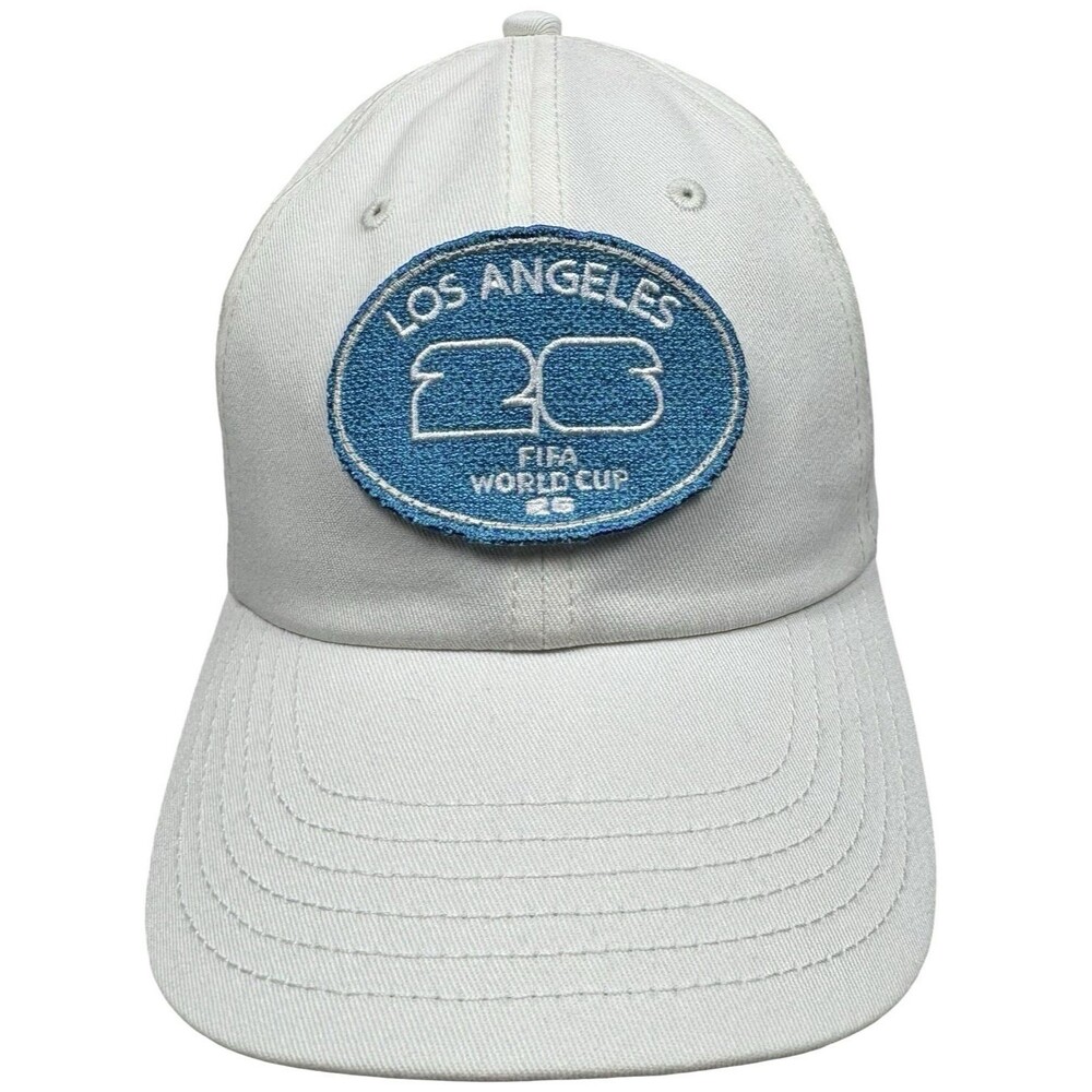 2026 FIFA World Cup Los Angeles White Adjustable Baseball Hat Soccer Cap New